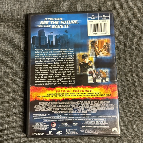 Next DVD WS 2007 Nicolas Cage Julianne Moore Jessica Biel Action Triller PG13 - Picture 4 of 7